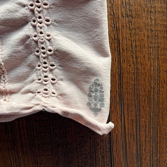 Free People Pink Crop Top - Picture 2 of 6